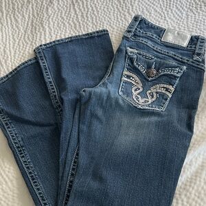 M Blue Embellished Women's Jeans